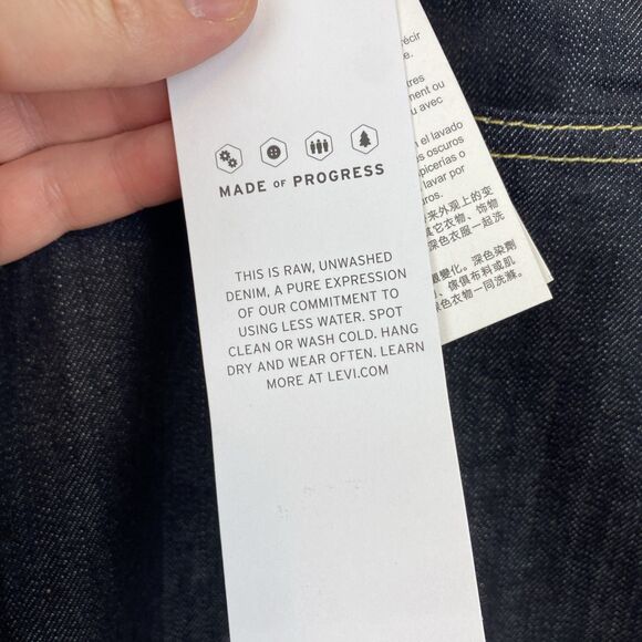 Levi's jeans men's 44x32 blue dark raw 541 athletic big tall NWT‎ - Picture 7 of 13